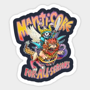 Manticore for All Seasons Sticker